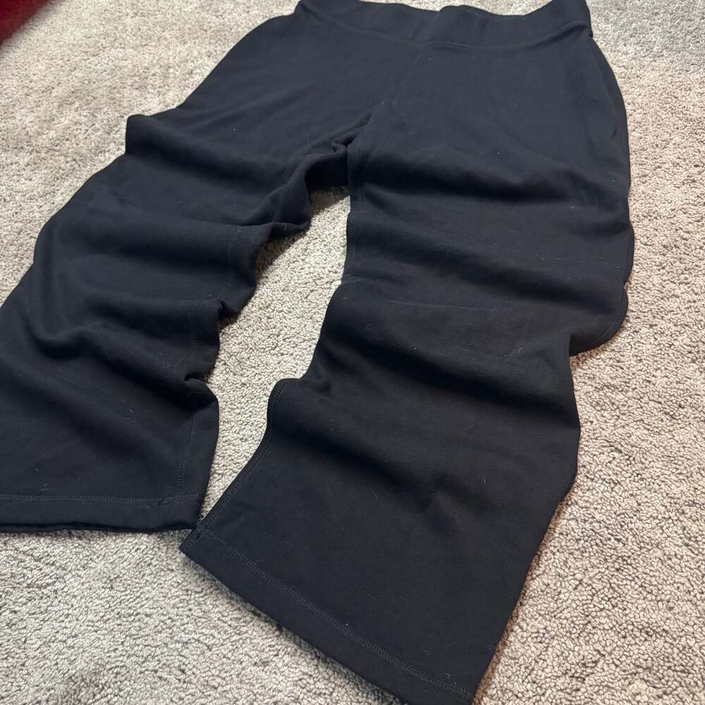 Baggy Black Big Waistband Womens Sweatpants Wide Leg